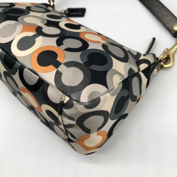 Coach Multicolor Sateen Madison Graphic OP Art Mini Bag 41997 - Picture 8 of 11